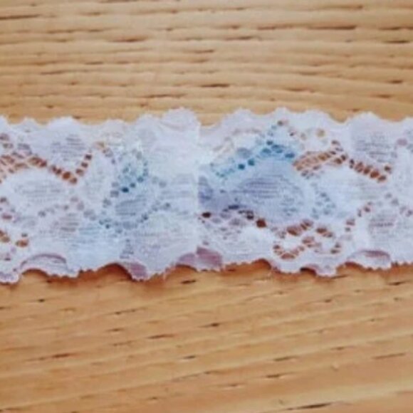 Nwt Something Blue Wedding Garter - Picture 4 of 4